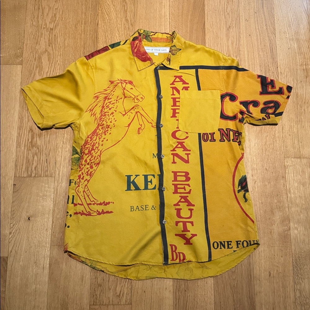 One of These Days American Beauty Camp Collared Shirt